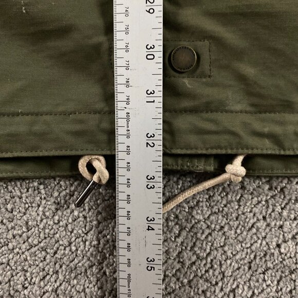 Abercrombie & Fitch Jacket Men's XL Cotton Green Military Utility Hooded Field - Picture 13 of 13